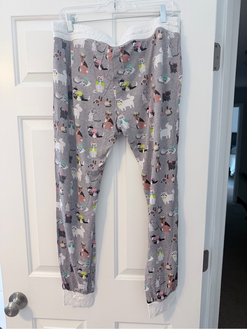 Little Sleepies women’s Gray Cat Pajama Pants